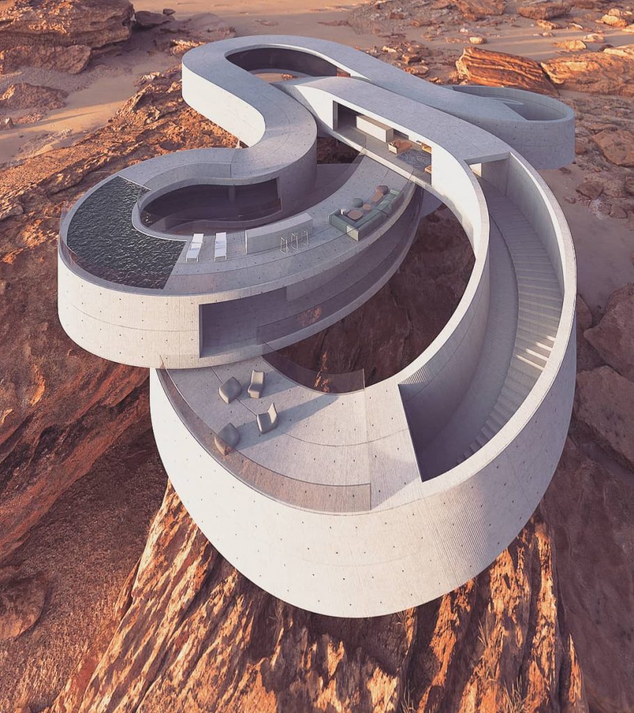 Arquitectura en las rocas de Arabia Saudita
