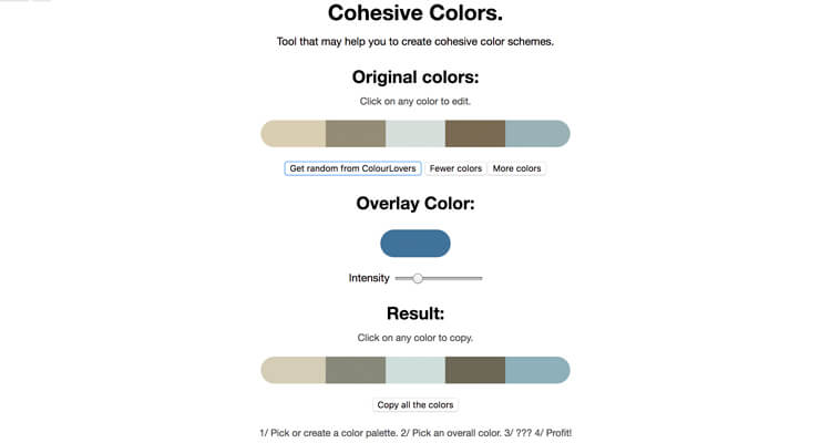 El uso del color. Cohesive-Colors